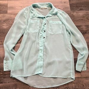 Nice long sleeve see through top